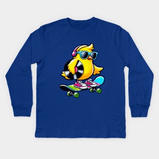 easter peeps vinyl Kids Long Sleeve T-Shirt